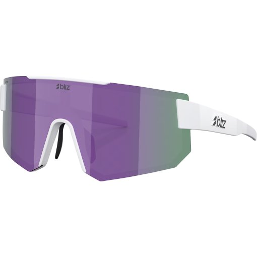 Produktbild von Bliz P005 Small Brille - Matte White - Smoke/Purple Mirror