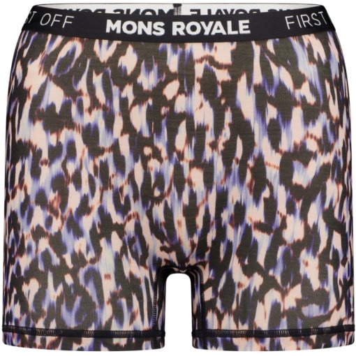 Kuva tuotteesta Mons Royale Hannah Merino Hot Pants Women - rock leopard