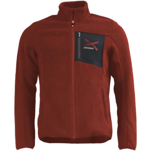 Produktbild von Zimtstern Fjellz Teddy Fleecejacke Herren - Spicy Red