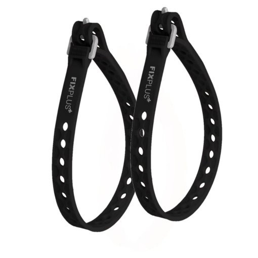 Produktbild von FixPlus Nano/Slim Fit Strap Gummizurrband 30cm - 2 Stück - schwarz