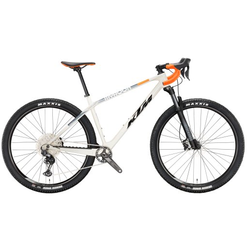 Picture of KTM X-Myroon Pro - 29&quot; Carbon Gravel Bike - 2026 - opal white (black+orange)