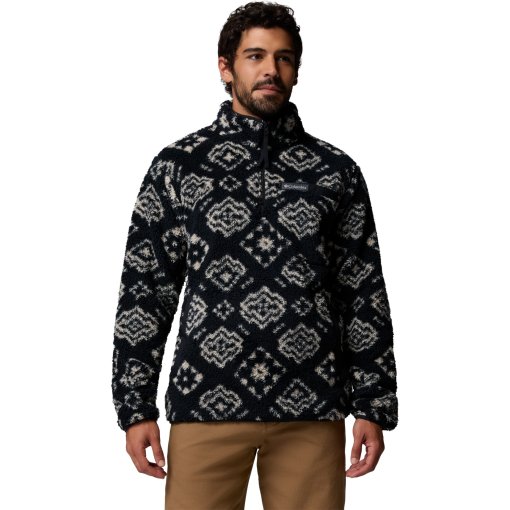 Picture of Columbia Rugged Ridge High Pile Half Zip Fleece Pullover Men - Black Checked Out