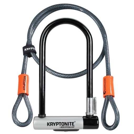 Foto de Kryptonite Candado en  KryptoLok StandardU 100x225mm + Cable Trabilla Kryptoflex 120cm