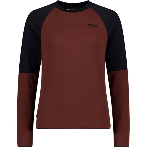 Produktbild von Mons Royale Quad Merino Fleecepullover Damen - sable / black