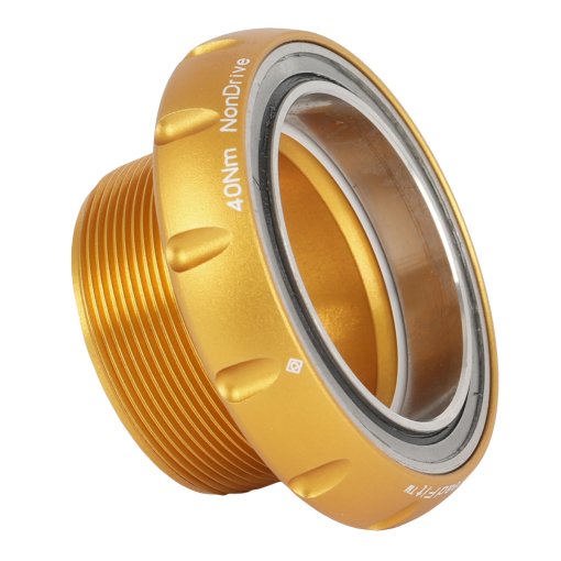 Image de Chris King ThreadFit 30 Coupelle de boîtier de pédalier avec roulement - côté opposé à la transmission - BSA-68/73-30 - matte gold 50th