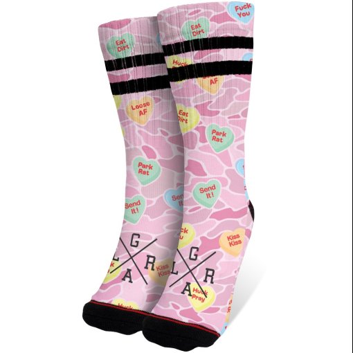 Productfoto van Loose Riders Technische Sokken - candy hearts