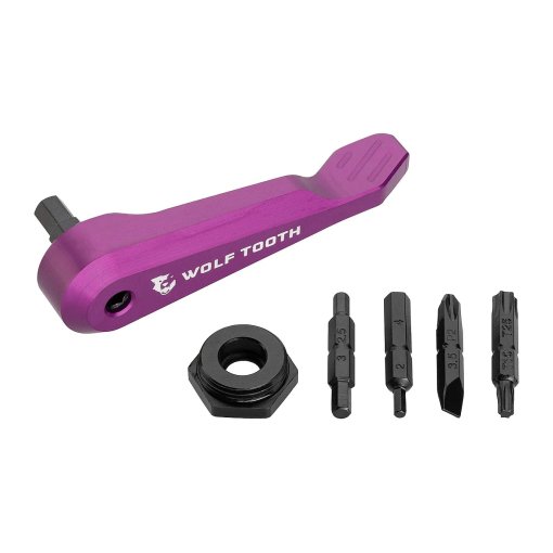 Foto de Wolf Tooth Herramienta Multifunción Axle Handle - violeta