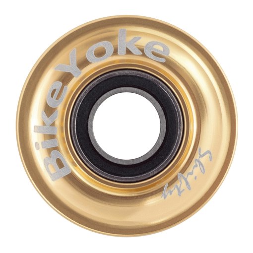 Zdjęcie: BikeYoke SHIFTY V2 - Prowadnica Linki Zmiany Biegów / Koło Pasowe do Przerzutek Tylnych SRAM 1x11 i 1x12 - politura złota