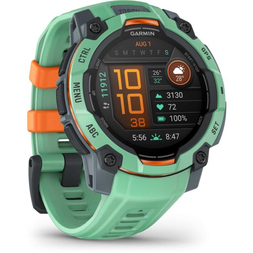 Produktbild von Garmin Instinct 3 AMOLED GPS Smartwatch - 45mm - Twilight/Neo Tropic