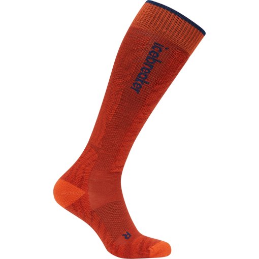 Foto de Icebreaker Calcetines Altos Hombre - Merino Ski+ Light Mountain Contour - Agate/Fervid/Atlantis