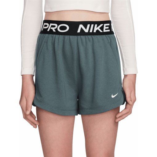 Photo produit de Nike Short Enfants - Pro Fleece Dri-FIT - mineral slate/mineral slate HQ9313-382