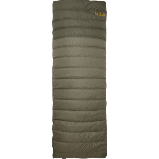 Image of Rab Outpost 300 Down Sleeping Bag - Zipper left - light khaki/stone