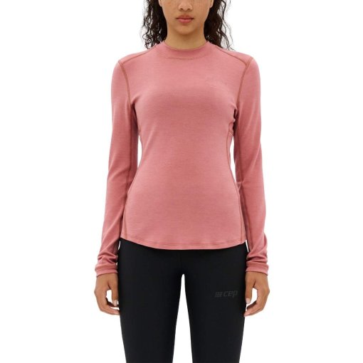 Foto de CEP Camiseta de Manga Larga Mujer - Cold Weather Merino - rose/aubergine