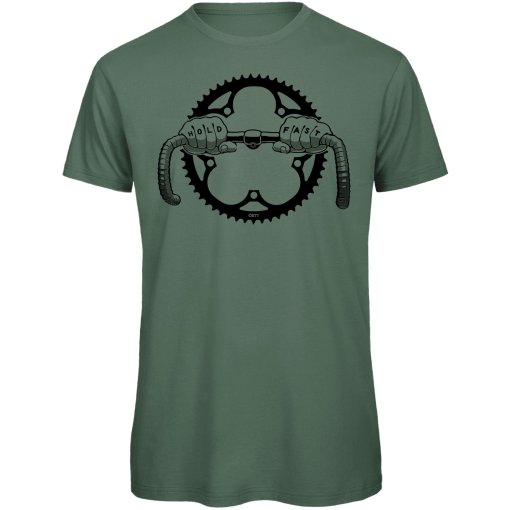 Immagine prodotto da RTTshirts Maglietta da Ciclismo	Uomo - Hold Fast - verde