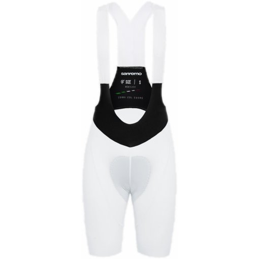 Productfoto van PISSEI Sanremo Fietsshort met Bretels Heren - White