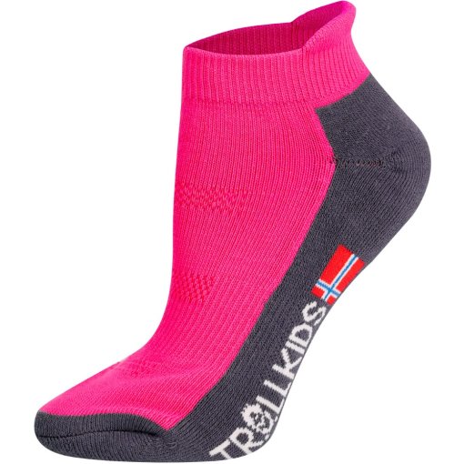 Photo produit de Trollkids Chaussettes Enfant - Hiking Low Cut II - 2 Paires - magenta