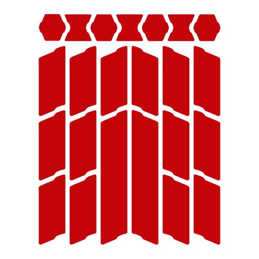 Foto de Unleazhed Reflector del casco - Lightning L01 - Rojo