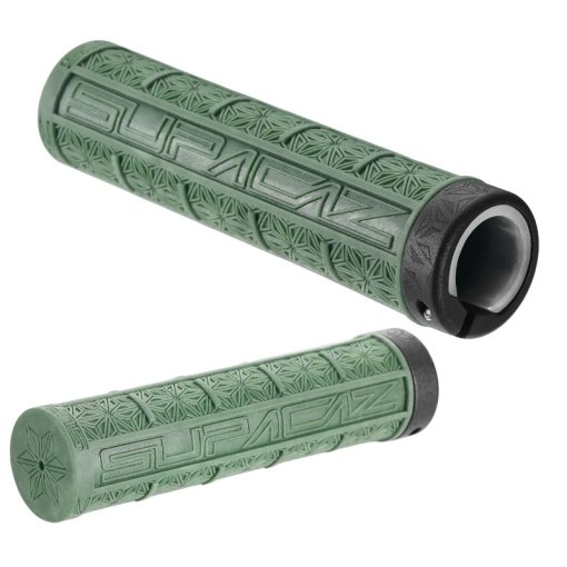 Slika izdelka Supacaz Grizips Lock-On Ročaji - Forest Green / Star Fade Ringz