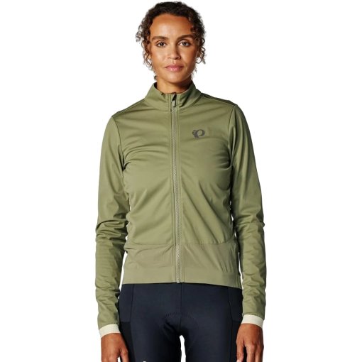 Picture of PEARL iZUMi Attack Thermal Hybrid Jacket Women 11232407 - deep lichen green / aloe wash - AFX
