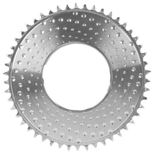 Photo produit de Alugear AERO Plateau vélo - Road/Gravel | Thread Mount | 6.5mm | 1x 11/12/13 vitesses | rond - argent