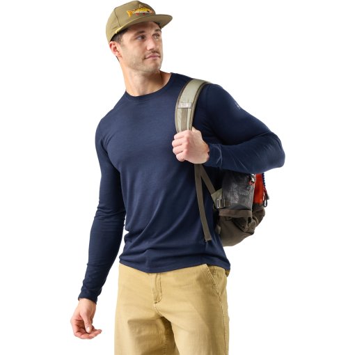 Slika izdelka SmartWool Classic – moška majica z dolgimi rokavi iz merino volne za vse letne čase (v paketu) - 092 deep navy