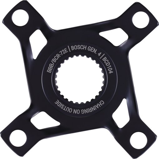 Immagine prodotto da BBB Cycling Supporto - Crank Spider E-Bike Mount BCR-72E Bosch G4-104/4-CL52 - nero largo