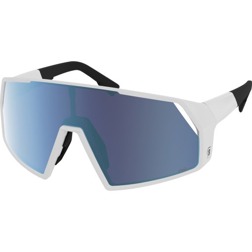 Productfoto van SCOTT Pro Shield Zonnebril - white matt - AMP beryl blue chrome S3