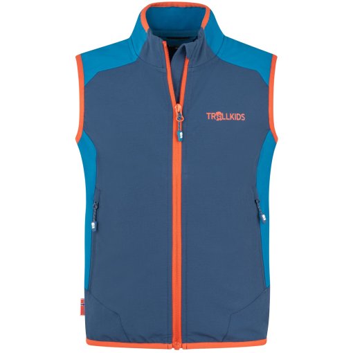 Productfoto van Trollkids Balestrand Vest Kinderen - Mystic Blue/Summernight Blue