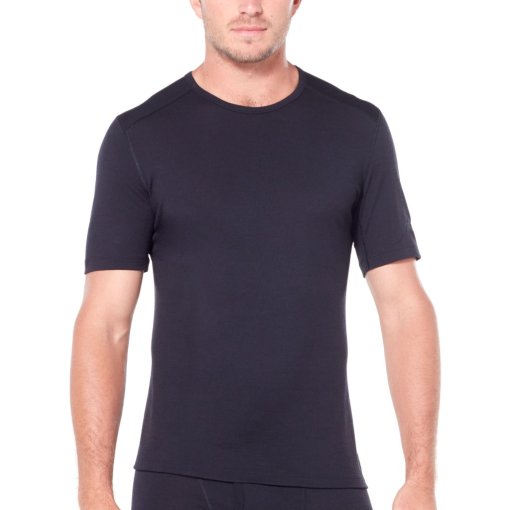 Foto de Icebreaker Camiseta Interior Hombre - Merino 200 Oasis Crewe - Negro