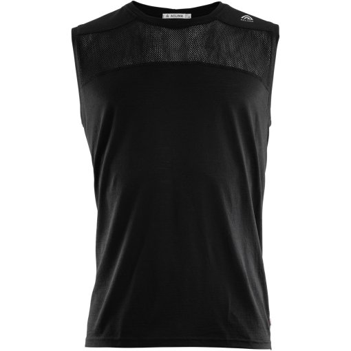 Productfoto van Aclima Lightwool Sports Singlet T-Shirt zonder Mouwen Heren - jet black