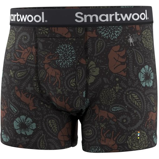 Foto de SmartWool Calzoncillo Bóxer Hombre - Merino Print - Q85 black paisley