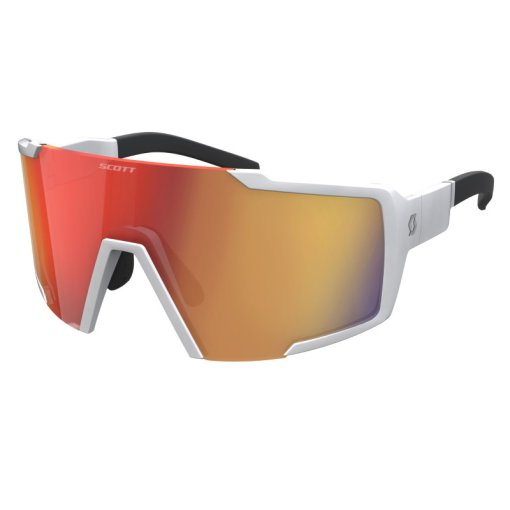 Produktbild von SCOTT Shield Compact Sonnenbrille - white matt / red chrome