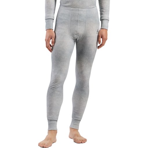 Immagine prodotto da Odlo Leggings Base Layer Uomo - Odlo x POW Collective Voices Active Warm con stampa - odlo silver grey