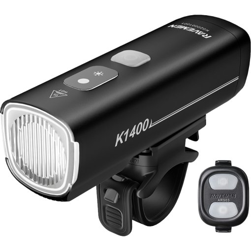 Foto de Ravemen Luz Bicicleta Delantera - K1400 - Negro