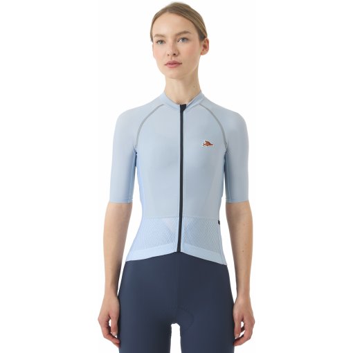 Picture of Café du Cycliste Magda Short Sleeve Jersey Women - horizon grey