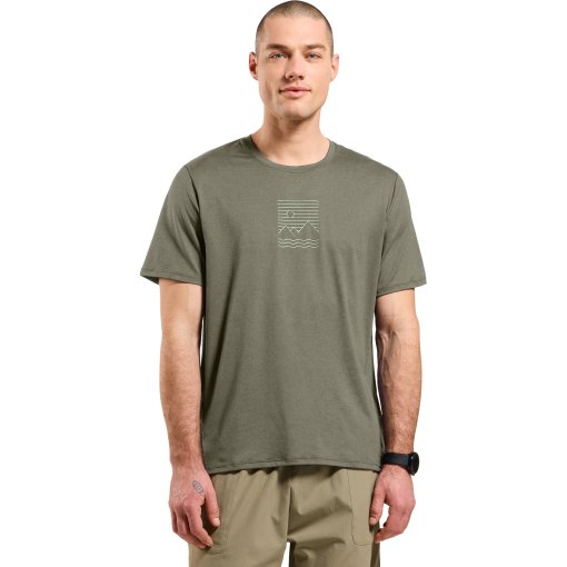 Foto de Odlo Camiseta Hombre - Ascent Sun. Sea. Mountains. - vetiver melange