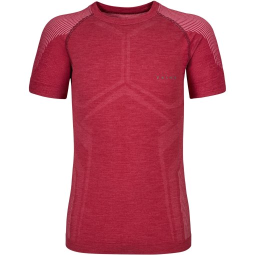 Photo produit de Falke T-Shirt Manches Courtes Homme - Wool-Tech Light - ruby 8830