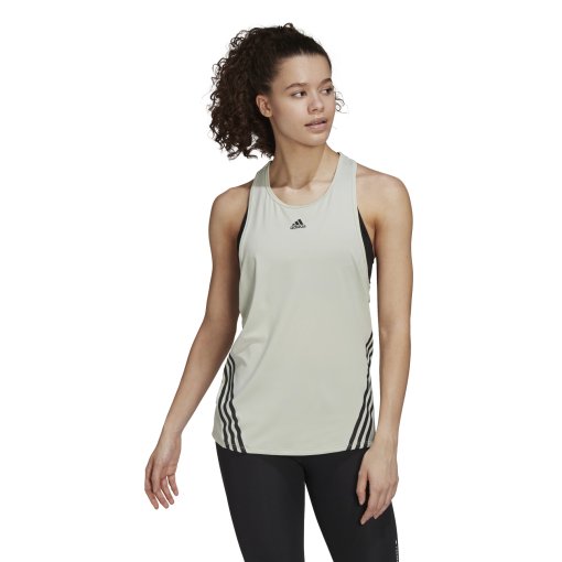 Produktbild von adidas TrainIcons Tanktop Damen - linen green/black HJ9818
