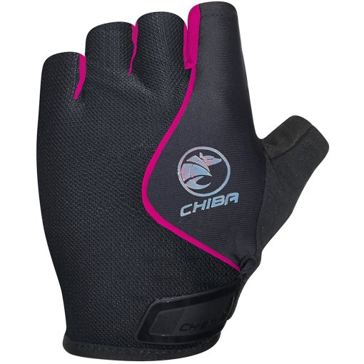 Foto de Chiba Guantes Cortos Mujer - Air Plus - negro/rosa