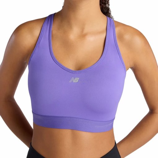 Productfoto van New Balance Essential Hardloop-Beha Dames - Electric Purple