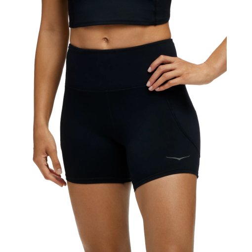 Foto de Hoka Malla Corta Running Mujer - Elaro 5&quot; - negro