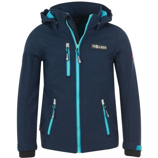 Foto de Trollkids Chaqueta Niña - Preikestolen - Navy/Turquoise/Mint