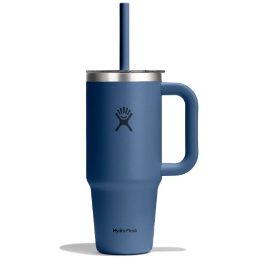 Zdjęcie: Hydro Flask 24oz Travel Kubek z izolacją + przezroczysta pokrywka – 710 ml - Harbor Blue