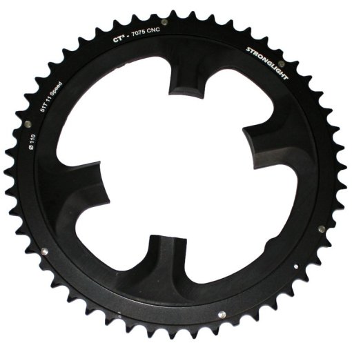 STRONGLIGHT CT2 チェーンリング 53T 11/10スピード Stronglight CT2 Road Chainring - 5-Arm - 130mm - Shimano 10