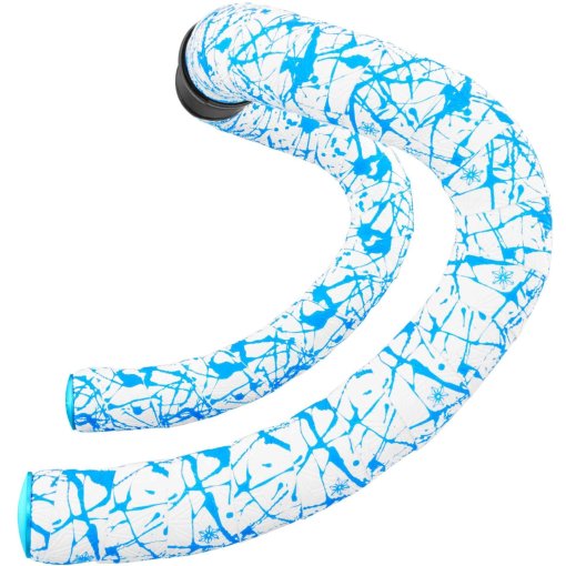 Produktbild von Supacaz Super Sticky Kush Splat Limited Lenkerband - White / Neon Blue