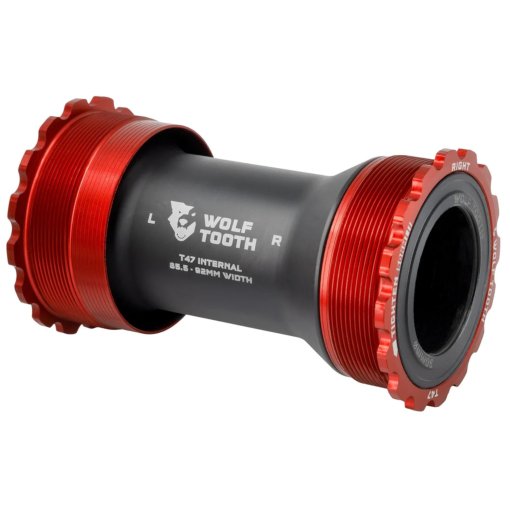 Photo produit de Wolf Tooth Boîtier de Pédalier - Internal | T47-85.5/92-30 - rouge