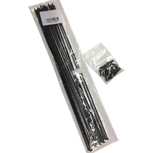 Produktbild von Vision Speichen Kit Metron 55 SL Disc - 272/256/249/264mm mit Nippeln - schwarz