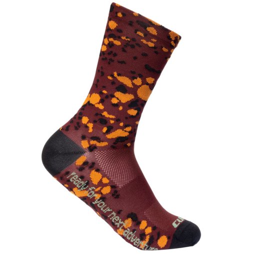 Foto de CUBE Calcetines - Road/XC High Cut - Sprinkle bodeaux´n´black´n´rust