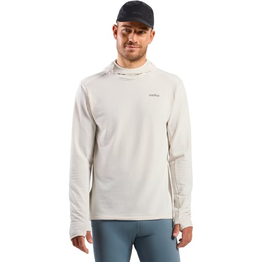Photo produit de Odlo Pull de Running à Capuche Homme - Essentials Thermal - gardenia
