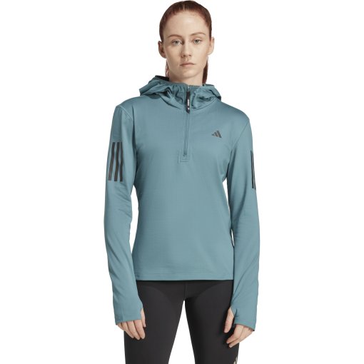 Foto de adidas Sudadera con capucha Mujer - Own The Run Winterized 1/2 - preloved teal JW9651